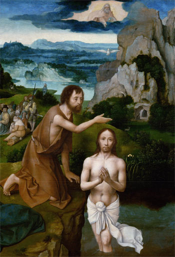 Baptême du Christ par Gérard David