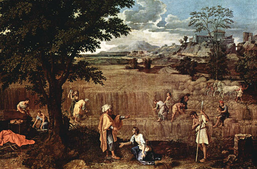 Ruth et Booz par Nicolas Poussin