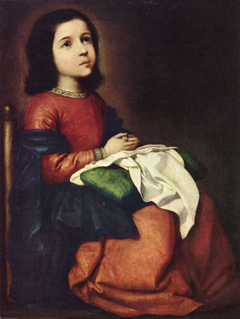 Vierge enfant de Zurbaran