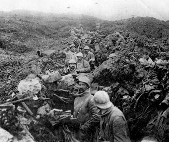 Tranchée française au Chemin des Dames