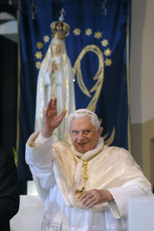Benoît XVI à Fatima en mai 2010.
