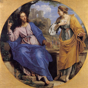 Jésus et la Samaritaine par Champaigne