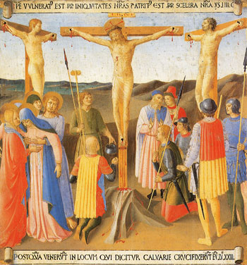 « Et avec lui ils crucifient deux brigands, l’un à sa droite, l’autre à sa gauche. »