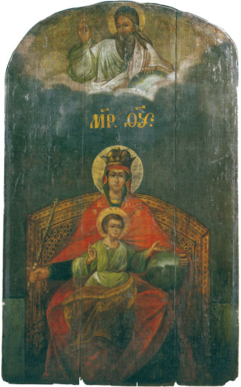 Fin XVIIIe - début XIXe siècle. – Huile sur bois, 141  ×  86  cm. Église de l’Icône-Notre-Dame-de-Kazan, Kolomenskoïe, près de Moscou.