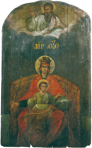 Fin XVIIIe - début XIXe siècle. – Huile sur bois, 141 × 86 cm. Église de l’Icône-Notre-Dame-de-Kazan, Kolomenskoïe, près de Moscou.