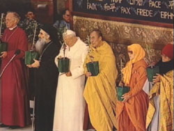Réunion interreligieuse d'Assise, le 27 octobre 1986.