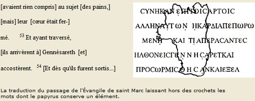 Traduction du fragment 7Q5 Traduction du fragment 7Q5