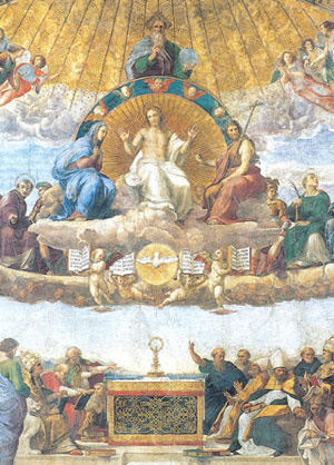 La Dispute du Saint-Sacrement (Raphaël). La Dispute du Saint-Sacrement (Raphaël).