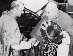 Jean XIII et le cardinal Montini