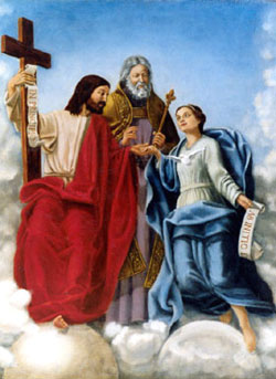 La Très Sainte Vierge au seuil de la Très Sainte Trinité (frère Henry)