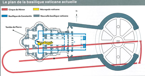 Plan de la Basilique du Vatican