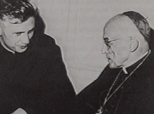 Le cardinal Frings et l'abbé Ratzinger