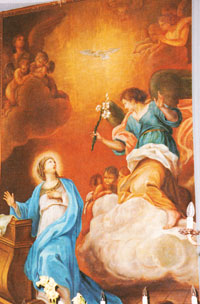 Tableau représentant l’Annonciation, devant lequel Maria fit sa Première Communion, le 16 juin 1901. Tableau représentant l’Annonciation, devant lequel Maria fit sa Première Communion, le 16 juin 1901.