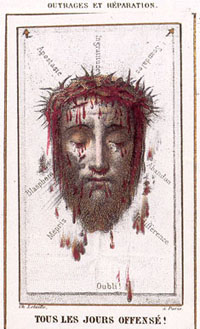 Image d'une Sainte-Face offerte à Céline Image d'une Sainte-Face offerte à Céline