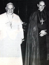 Jean XXIII et Montini