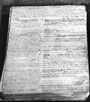 Manuscrit du dictionnaire touareg-français rédigé par le Père de Foucauld.