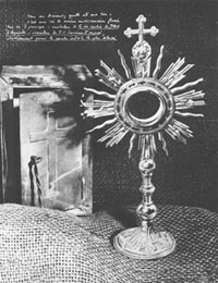 Tabernacle et Ostensoir du Père de Foucauld.