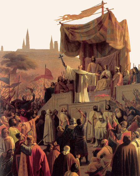 Saint Bernard prêchant la Croisade