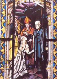 Vitrail de la chapelle du Carmel Vitrail de la chapelle du Carmel