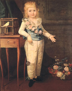 Portrait de Louis-Charles en costume “matelot”. Portrait de Louis-Charles en costume “matelot”.