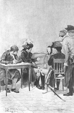Interrogatoire de Louis XVII devant Hébert et Chaumette, le 6 octobre 1793