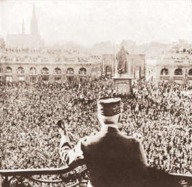 Le Maréchal Pétain en visite à Nancy