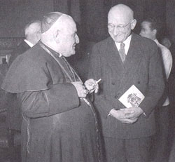 Mgr Roncalli et Robert Schuman