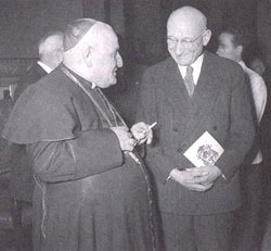 Mgr Roncalli et Robert Schuman Mgr Roncalli et Robert Schuman
