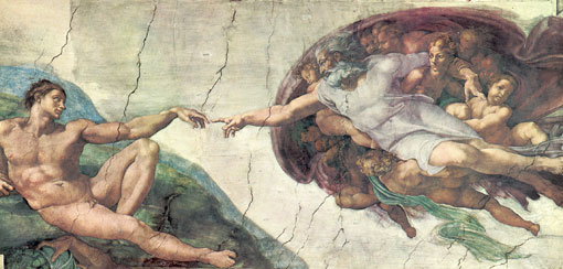Création d’Adam par Michel-Ange Création d’Adam par Michel-Ange