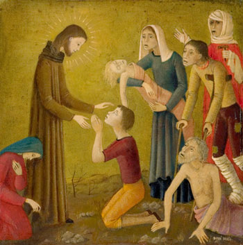 Jésus guérissant les malades par Bradi Barth