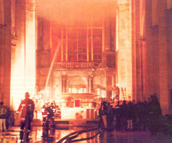 Incendie criminiel à Turin Incendie criminiel à Turin