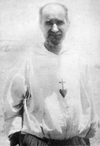 Le Père de Foucauld à Nazareth. Le Père de Foucauld à Nazareth.