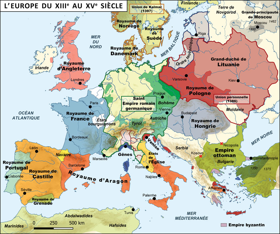 L’Europe du XIIe au XVe siècles L’Europe du XIIe au XVe siècles