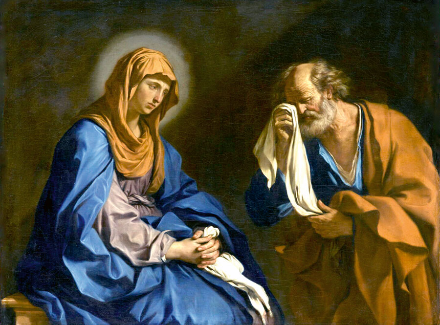 Les larmes de saint Pierre ( Le Guerchin, 1647 )