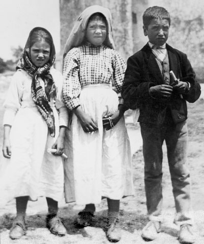 Lucie, François et Jacinthe le 13 juillet 1917