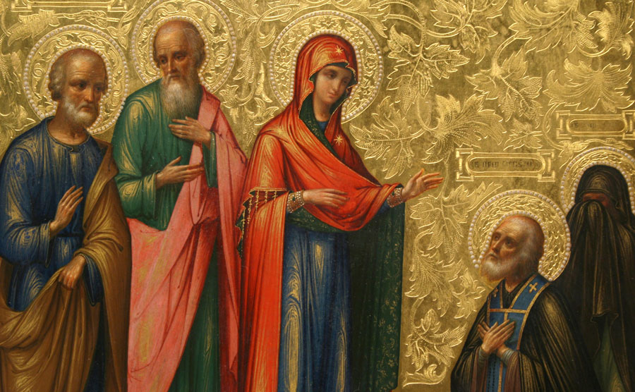 Apparition de la Sainte Vierge à Saint Serge de Radonège