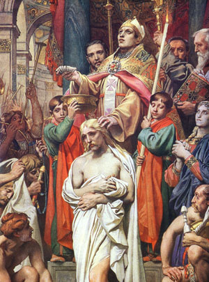Saint Remi baptise Clovis. Saint Remi baptise Clovis.