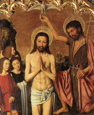 Baptême de Jésus par Bréa