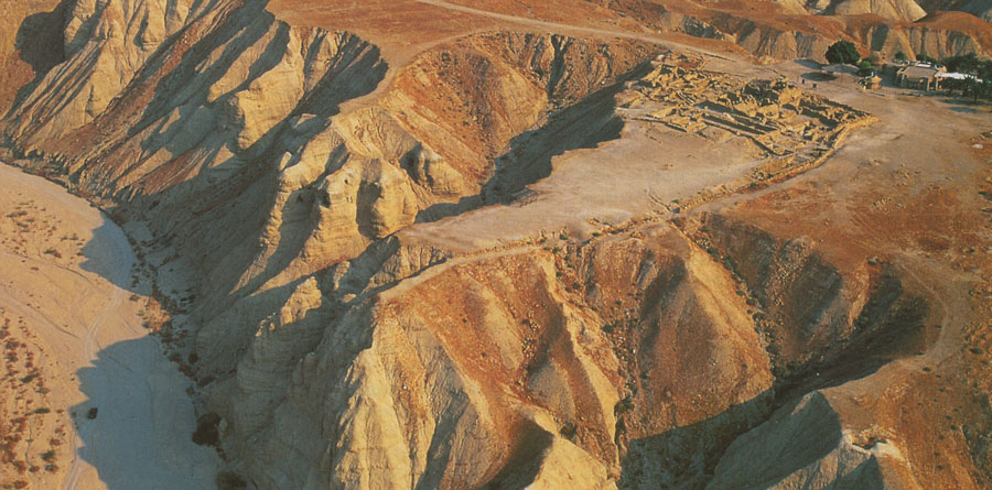 Le site archéologique de Qumrân.