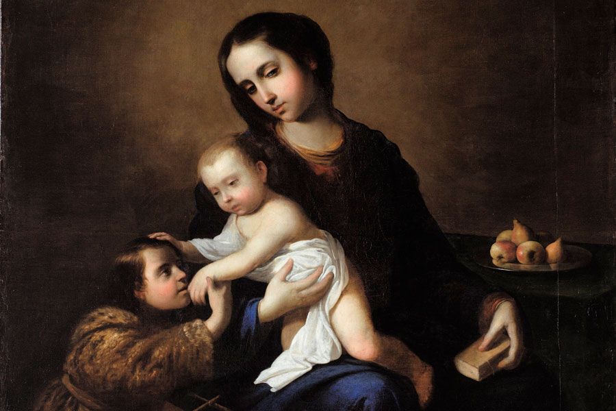 Vierge à l'enfant avec saint Jean-Baptiste par Zurbaran