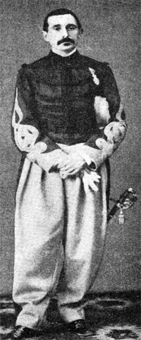 Le général de Sonis en tenue de colonel des chasseurs d’Afrique.